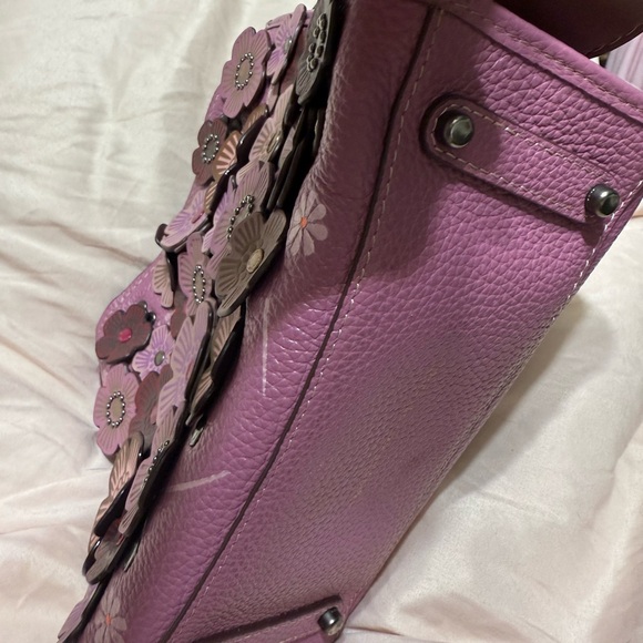 Coach rogue 25 tea rose tote w/wallet - Picture 5 of 14